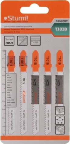 Пилки по дереву Sturm T101B 5шт. [5250309]
