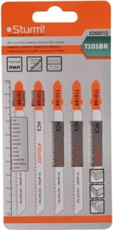 Пилки по дереву Sturm T101BR 5шт. [5250312]