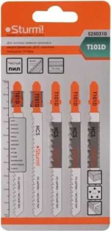 Пилки по дереву Sturm T101D 5шт. [5250310]