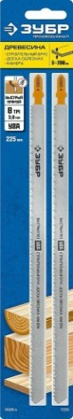 Пилки по дереву ЗУБР ПРОФЕССИОНАЛ t225b, hcs сталь, строит. брус, т-хвостовик, шаг 3 [155955-4]
