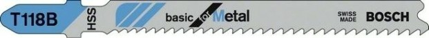 Пилки по металлу BOSCH T118В (5шт.) [2608631014]