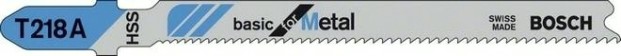 Пилки по металлу BOSCH T218А (5шт.) [2608631032]