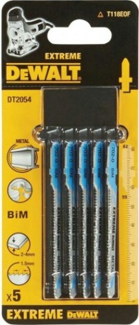 Пилки по металлу DeWALT HCS T118EOF 82х55х60 мм (5шт) DT2054-QZ [DT2054-QZ]