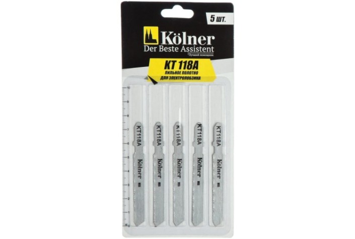 Пилки по металлу Kolner KT 118А по металлу 75х1,2мм, 5шт. [кн118а]
