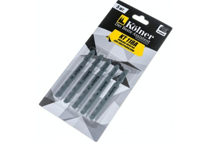 Пилки по металлу Kolner KT 118А по металлу 75х1,2мм, 5шт. [кн118а]