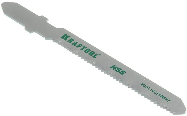 Пилки по металлу KRAFTOOL T218A фигурный рез, шаг 1,2мм, 50мм, 2 шт. [159553-1,2]