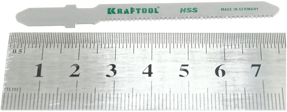 Пилки по металлу KRAFTOOL T218A фигурный рез, шаг 1,2мм, 50мм, 2 шт. [159553-1,2]