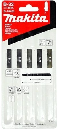 Пилки по металлу MAKITA B-10431 в-32, 5 шт.