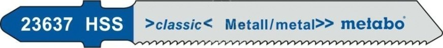 Пилки по металлу METABO T118G 51х0,7мм HSS (5шт.) [623636000]