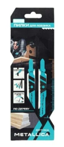 Пилки по металлу METALLICA Optima T118A 75/50мм шаг 1,2мм, HSS, прямой рез, по стали 2-5мм [907948]