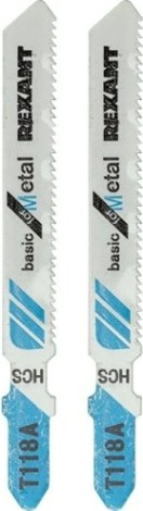 Пилки по металлу REXANT T118A 75 мм 21 з/д 1,5-3 мм (2 шт.) [92-0306]