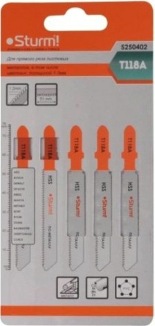 Пилки по металлу Sturm T118A 2шт., мягкой стали [5250702]