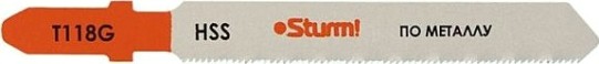 Пилки по металлу Sturm T118G 5шт. для тонких цветных металлов [5250401]