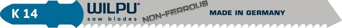 Пилки по металлу WILPU K 14 (аналог т127d) для алюминия, стали до 30мм 5шт/уп [276000005]