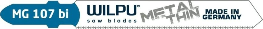 Пилки по металлу WILPU MG 107 bi для тонкой жести, высокосортной стали от 0,5 до 1, [252100005]
