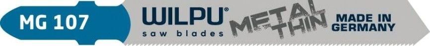 Пилки по металлу WILPU MG 107 для очень тонкой жести от 0,5 до 1,5мм 5шт/уп [252000005]
