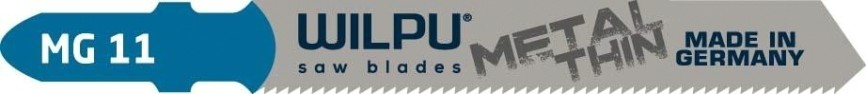Пилки по металлу WILPU MG 11 для тонкой стали, нерж.стали от 1,2 до 2мм 5шт/уп [255000005]