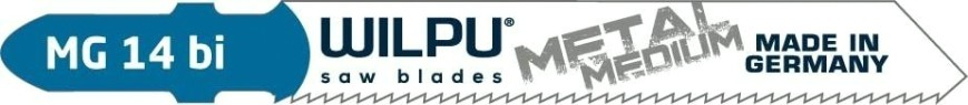 Пилки по металлу WILPU MG 14 bi для стали и нерж.стали от 1,5 до 2,2мм 5шт/уп [258100005]