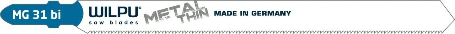 Пилки по металлу WILPU MG 31 bi для стали, профилей, труб до 80мм 5шт/уп [257100005]