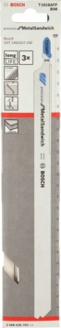 Пилки универсальные BOSCH T1018AFP (3шт) Precision for Metal-Sandwich [2608636793]