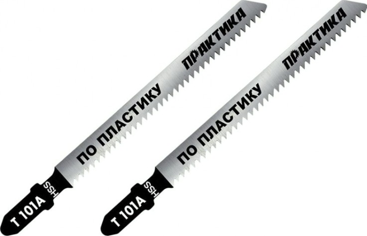 Пилки универсальные ПРАКТИКА T101A 100х75 мм, быстрый рез по пластику (2шт.) [034-410]