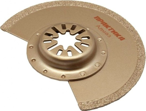 Пильное полотно ПРАКТИКА насадка для мфи режущая dia, по камню и плитке, 88 мм [240-348]