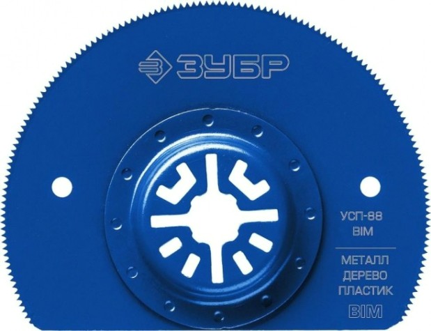 Пильное полотно ЗУБР ПРОФЕССИОНАЛ насадка универсальная сегментная d 88 мм, усп-88 b [15562-88]