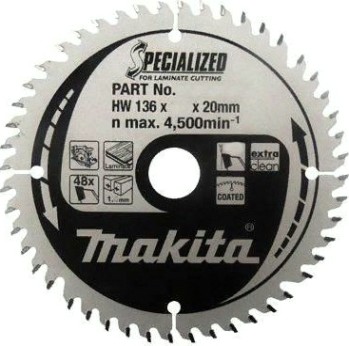 Пильный диск MAKITA 136х 48тх20 ламинат (SPECIALIZED) B-31186 [B-31186]