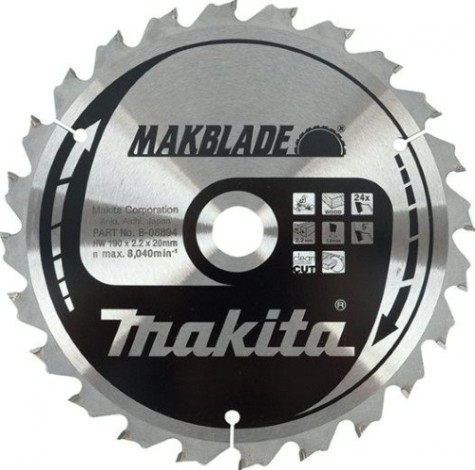 Пильный диск MAKITA 190х 24тх20 дерево (B-35243) MAKBLADE [B-35243]