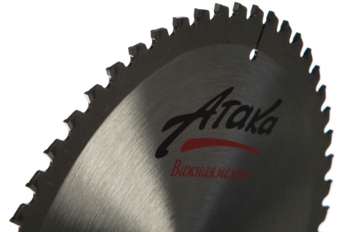 Пильный диск по алюминию АТАКА 210*54T*30 ч/рез отриц. профи [8077810]