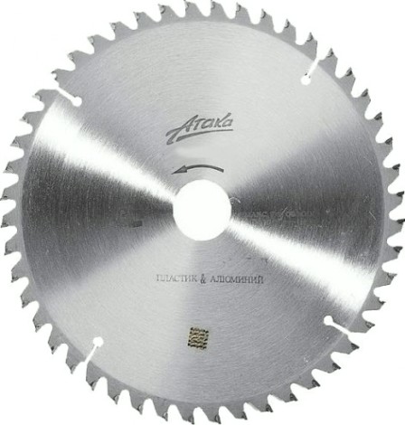 Пильный диск по алюминию АТАКА 216х60тх30 мм отрицательный [8077840]