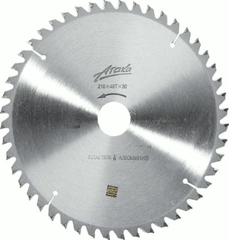 Пильный диск по алюминию АТАКА 216х80тх30 мм [8077850]