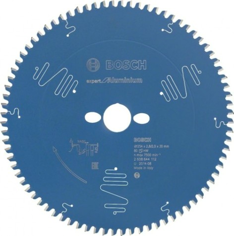 Пильный диск по алюминию BOSCH 254х80х30 Expert for Aluminium [2608644112]