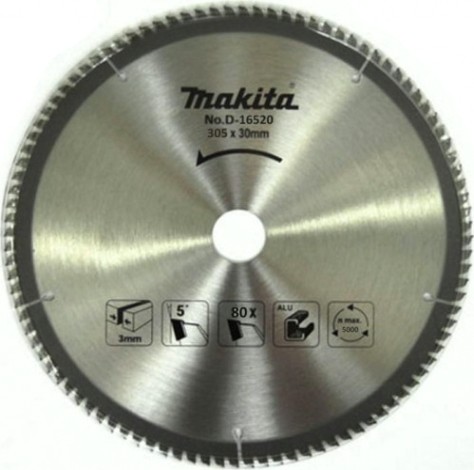 Пильный диск по алюминию MAKITA 305x30x2.2x80T [D-16520]