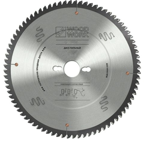 Пильный диск по алюминию WOODWORK 190x2,2/1,6x30 Z=64 A=-5 [36.190.64]