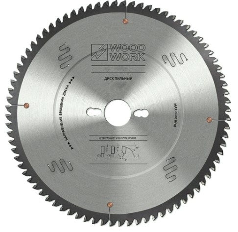 Пильный диск по алюминию WOODWORK 210x2,2/1,6x30 Z=64 A=-5 [36.210.64]