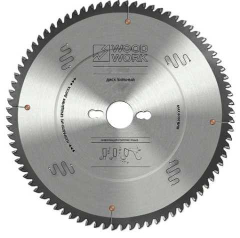 Пильный диск по алюминию WOODWORK 216x2,2/1,6x30 Z=64 A=-5 [36.216.64]