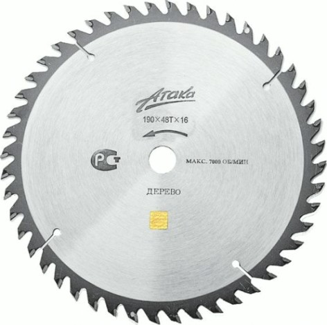 Пильный диск по дереву АТАКА 160х16тх32 мм [8078460]