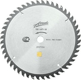 Пильный диск по дереву АТАКА 160х48тх20 мм тонкий [8078520]
