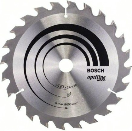 Пильный диск по дереву BOSCH 190х36х20/16 Optiline Eco o [2608640613]