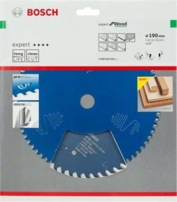 Пильный диск по дереву BOSCH 190х48х30 Expert for Wood [2608644049]