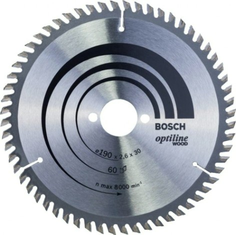 Пильный диск по дереву BOSCH 190х60х30 Optiline Wood [2608641188]