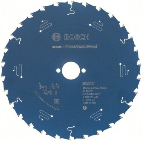 Пильный диск по дереву BOSCH 235х30х30 мм Expert for Construct Wood [2608644339]