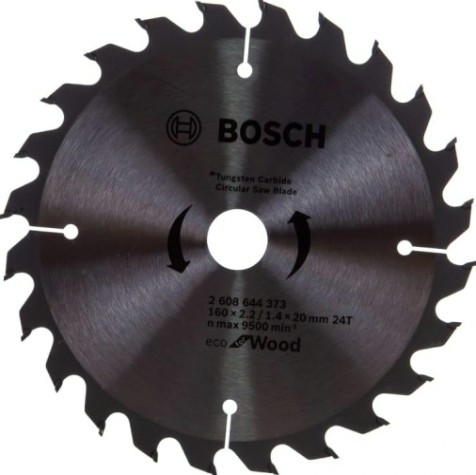 Пильный диск по дереву BOSCH ECO WOOD 160x20/16-24T [2608644373]