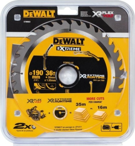 Пильный диск по дереву DeWALT 190х36тх30 мм FLEX VOLT DT99563-QZ [DT99563-QZ]