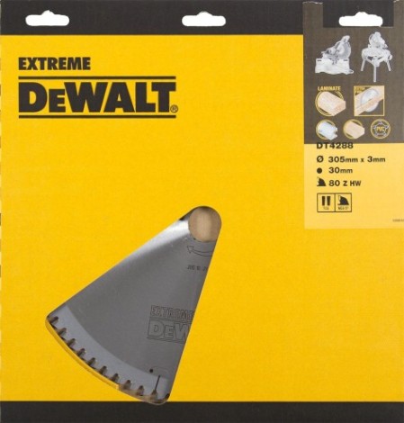 Пильный диск по дереву DeWALT 305х80тх30 мм EXTREME WORKSHOP DT4288-QZ [DT4288-QZ]