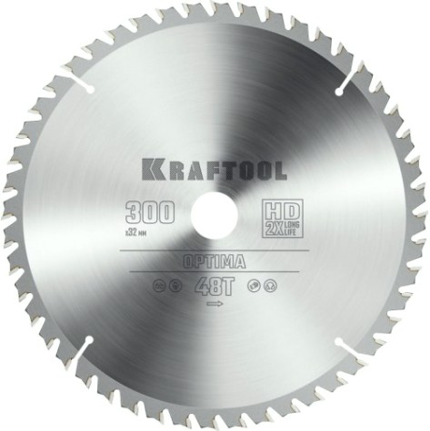 Пильный диск по дереву KRAFTOOL Optima 300х32мм 48т [36951-300-32]