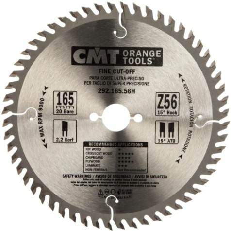 Пильный диск по дереву СМТ 165X20X2,2/1,610°15°ATBZ=56 [292.165.56H]