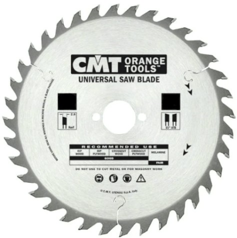 Пильный диск по дереву СМТ 180X30X2,6/1,620°10°ATBZ=24 [291.180.24M]