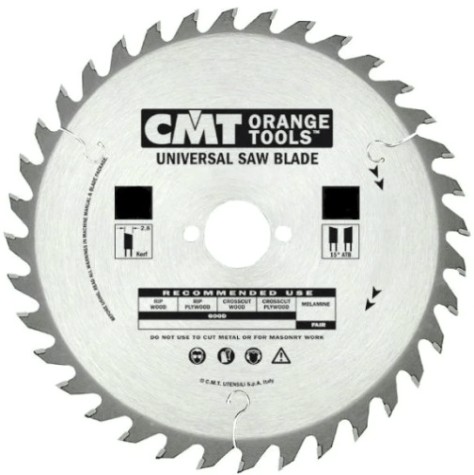 Пильный диск по дереву СМТ 190X16X2,6/1,620°10°ATBZ=24 [291.190.24E]